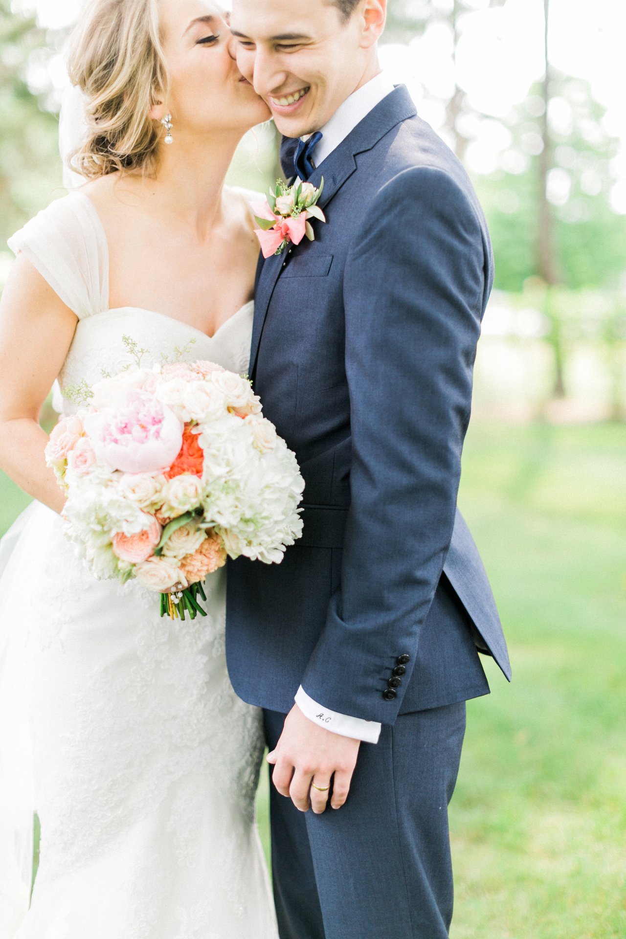 Bride & Groom kiss | The Weber Photographers