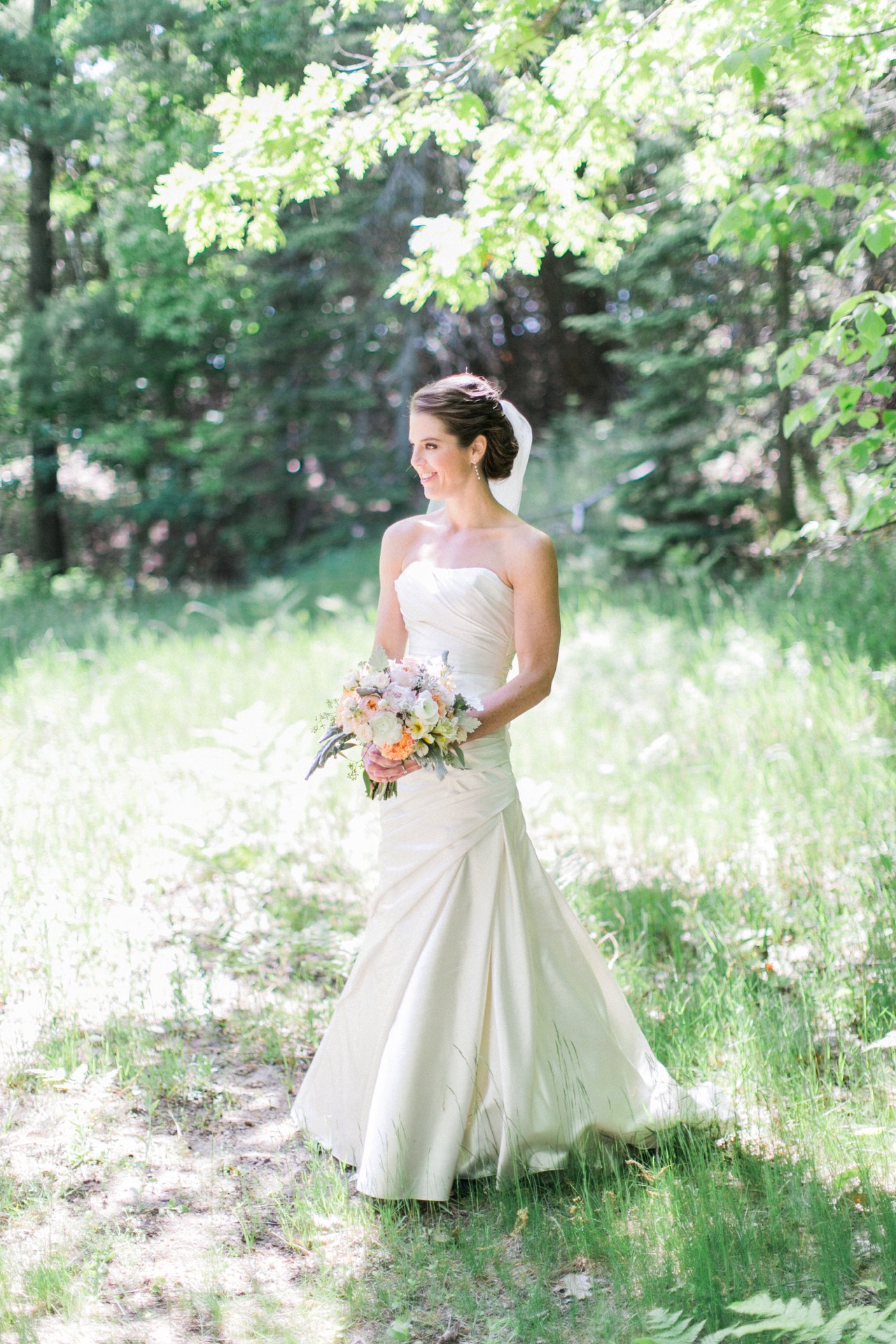 Laurie Baumeler Wedding Flowers | Pronovias Bridal Gown | The Weber Photographers