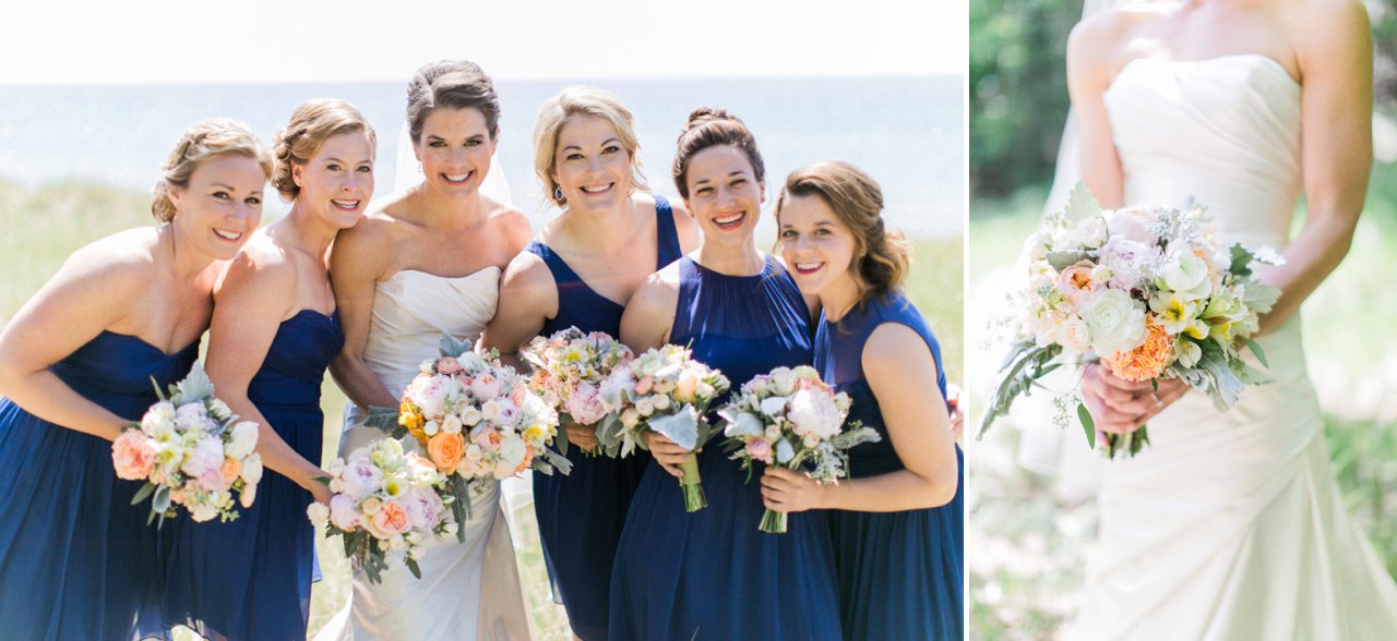 Laurie Baumeler Wedding Flowers | Bright colors bouquets | Pronovias Bridal Gown | The Weber Photographers