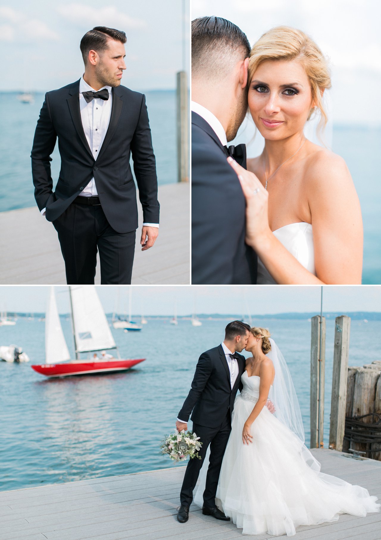 Bride & Groom Portrait | Sailboat | The Weber Photographers | Associate Photographer Megan Newman