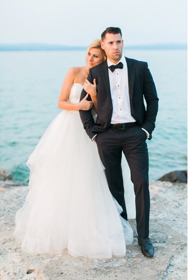 Sunset gorgeous Bride & Groom Portraits | The Weber Photographers | Associate Photographer Megan Newman