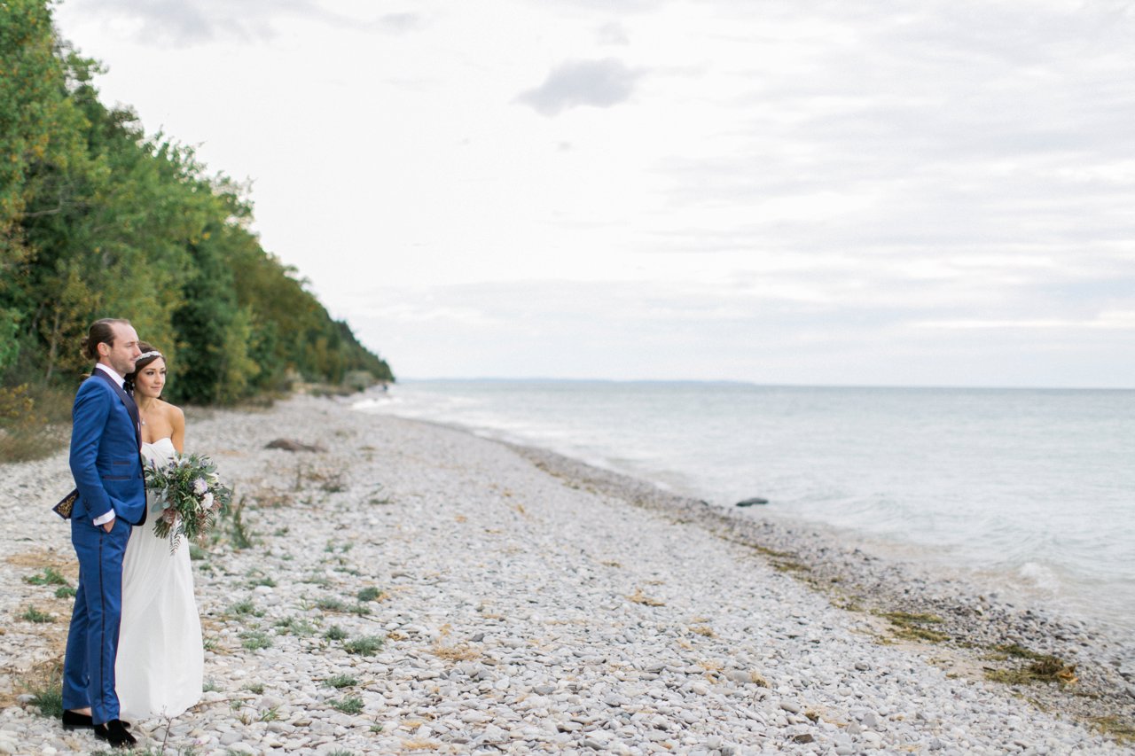 Beach Bride & Groom Portrait | The Weber Photographers | Cory Weber