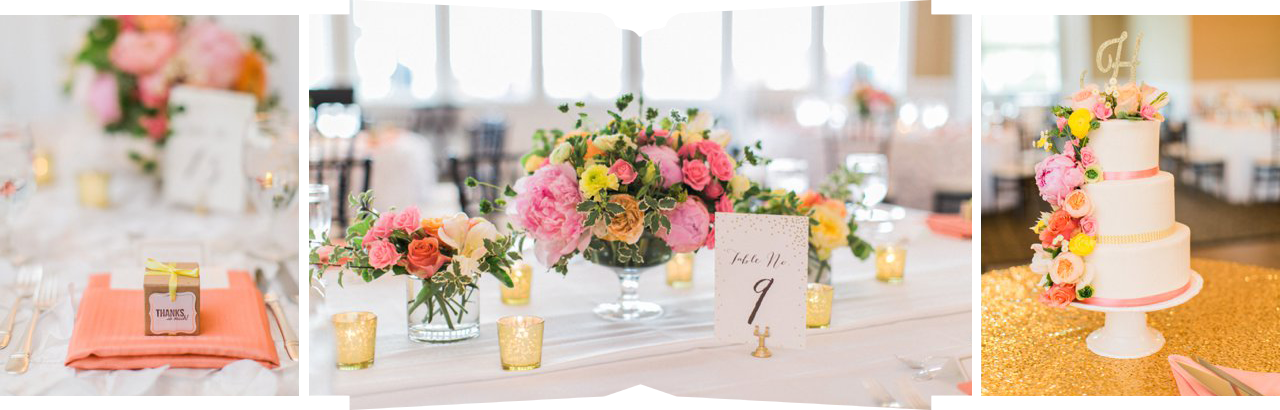 BLOOM Floral Design | Bright Pink and Yellow Florals | Bay Harbor Yacht Club | The Weber Photographers | Cory Weber