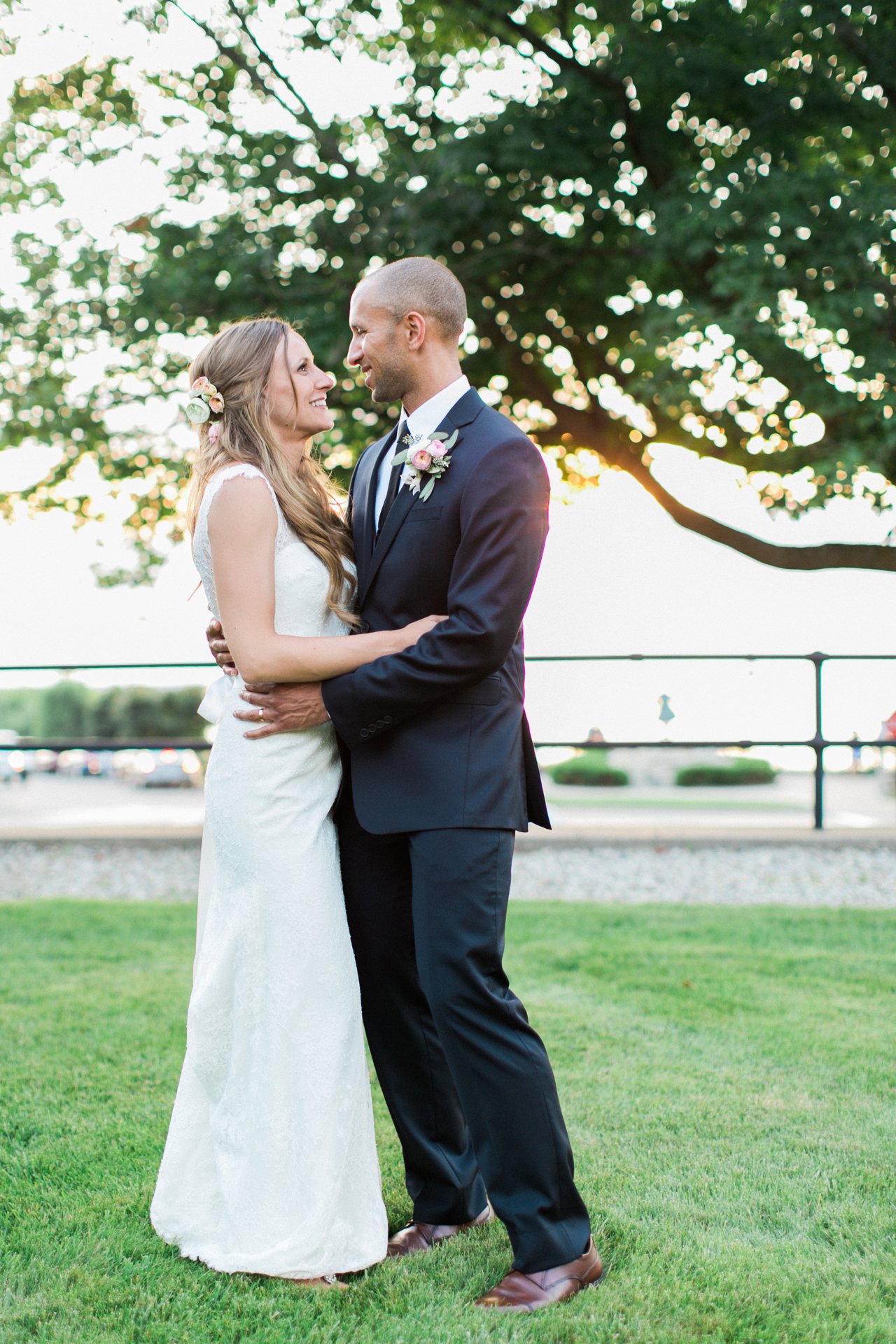 Sunset Bride & Groom Portrait | The Weber Photographers | Associate Photographer Megan Newman