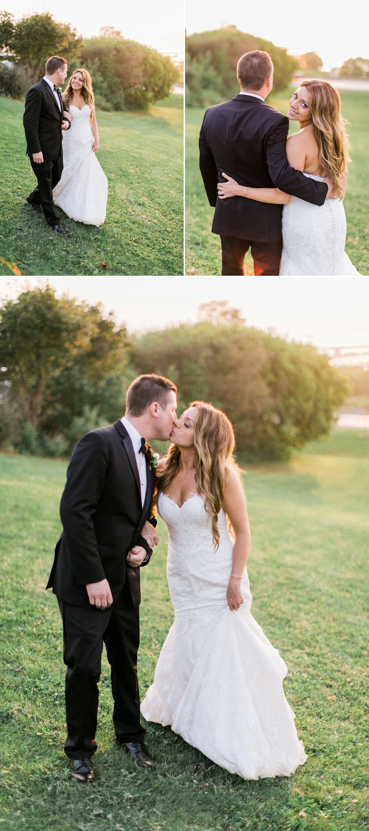 Sunset Bride & Groom Portraits | The Weber Photographers | Cory Weber