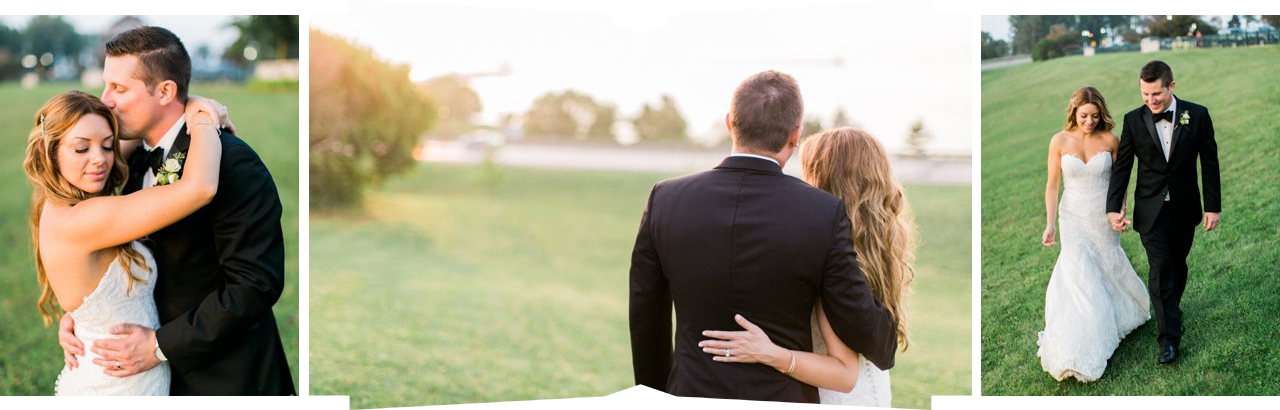 Petoskey Michigan Sunset Bride & Groom Portraits | The Weber Photographers | Cory Weber