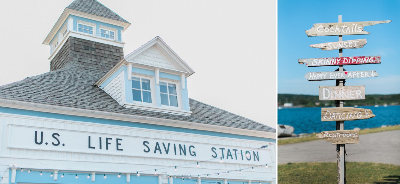 The Elberta Life Saving Station building in Elberta, Michigan