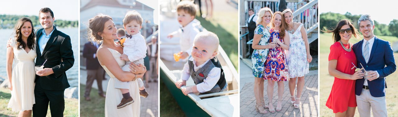 Cocktail hour at the Elberta Life Saving Station building in Elberta, Michigan