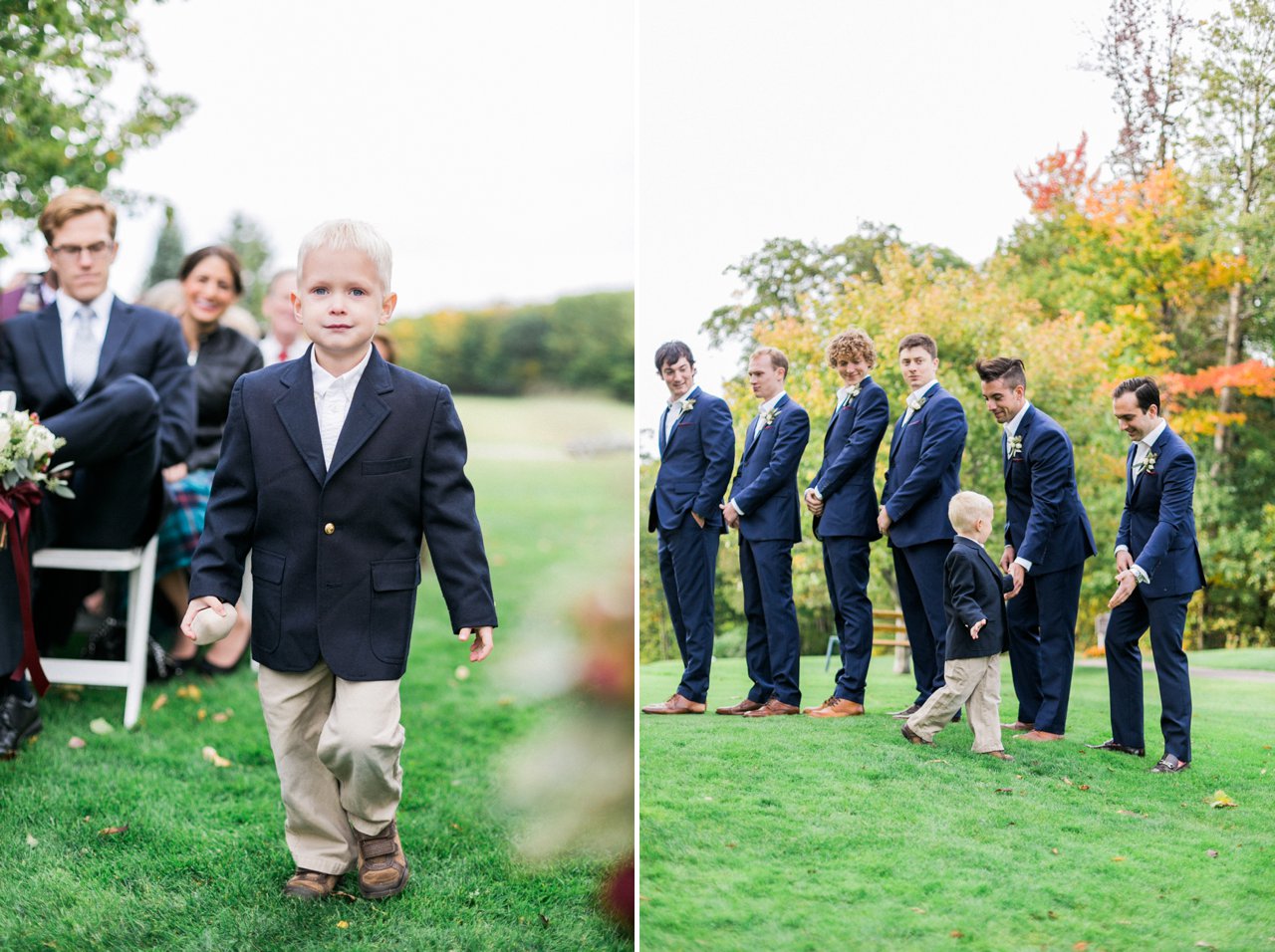A wedding ceremony at the Birchwood Farms Country Club in Harbor Springs 