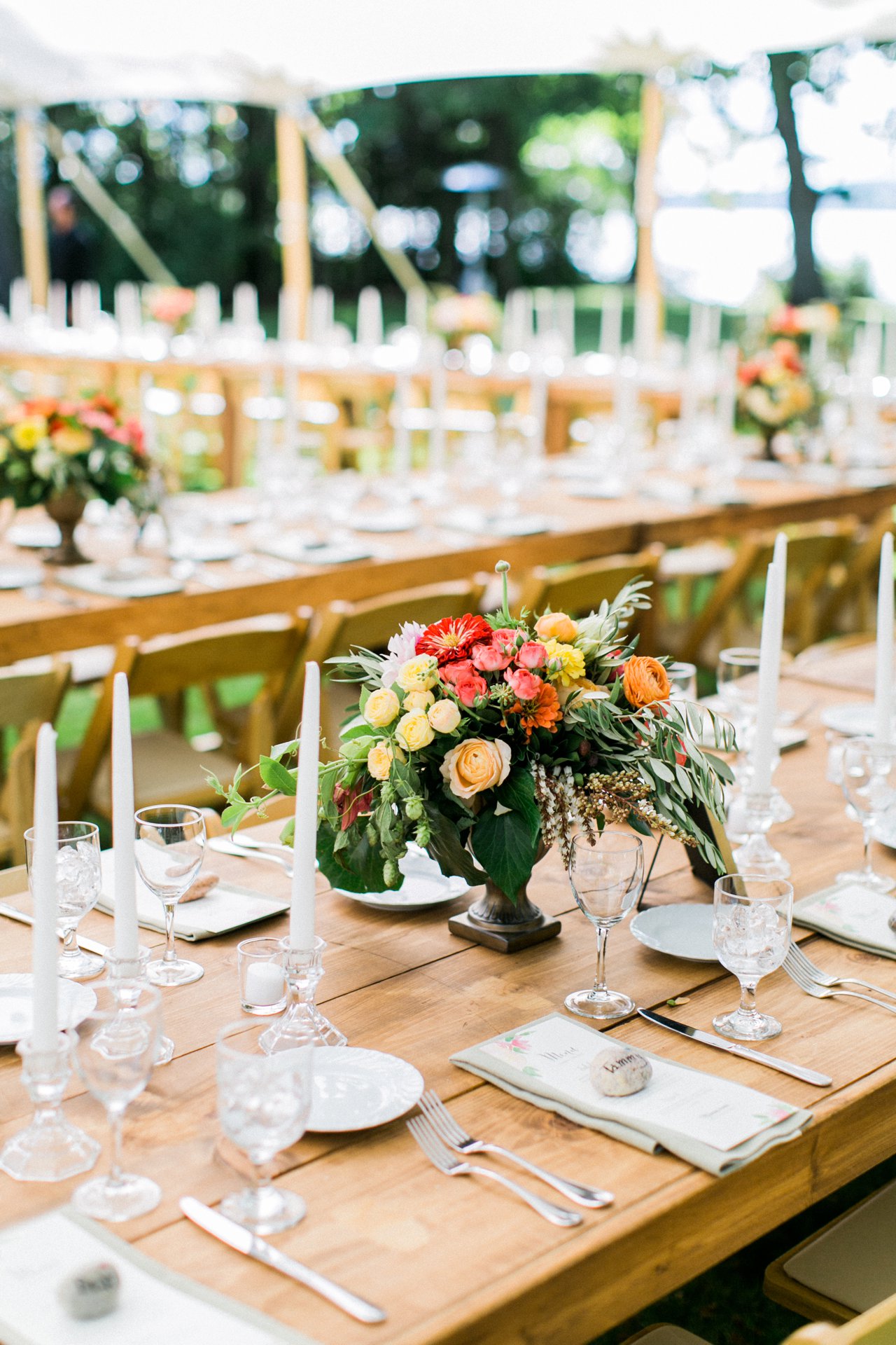 BLOOM Floral Design | Colorful centerpiece | The Weber Photographers | Cory Weber