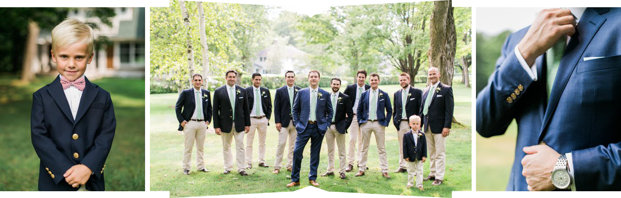 Classic groomsmen portraits in Northern Michigan