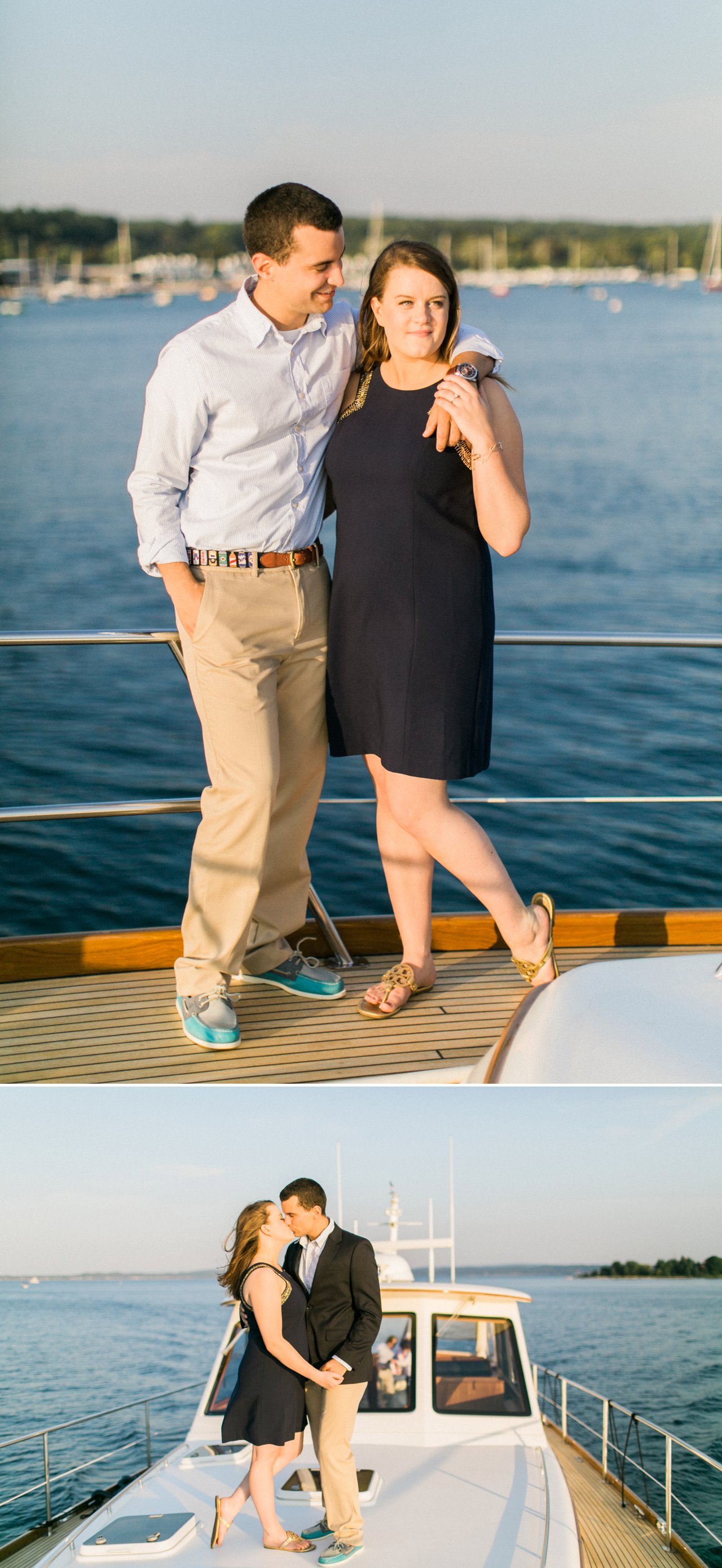 Harbor Springs Yacht Engagement Session | The Weber Photographers