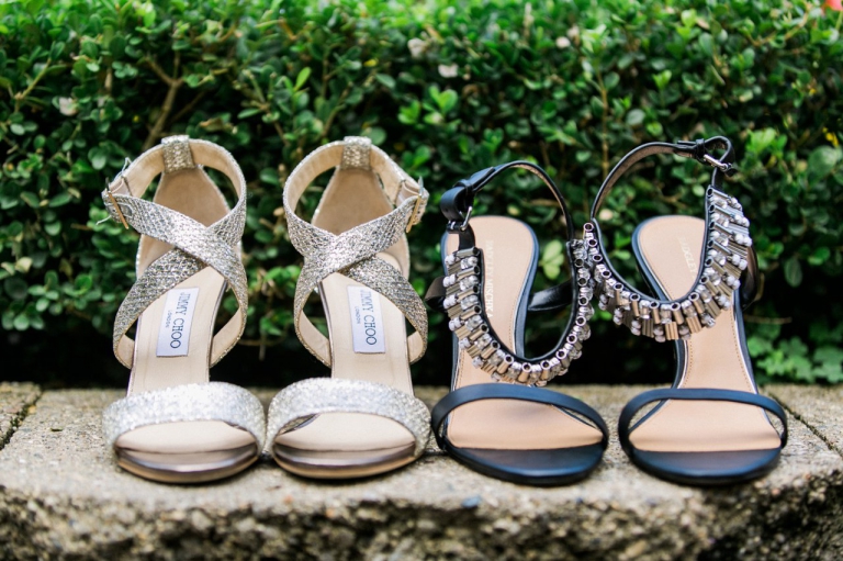 Bride's Shoes | Jimmy Choo & Badgley Mischka | The Weber Photographers