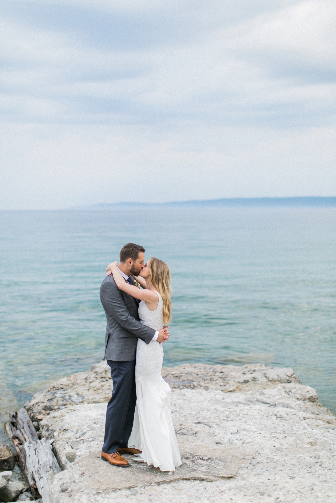 Bay Harbor Mi Wedding Photographer | The Weber Photographers | Nicole Miller gown