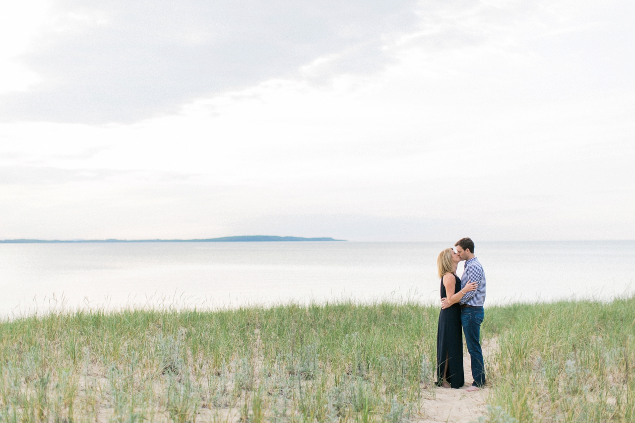 Traverse City Michigan Beach Engagement Photographer | Associate Photographer Megan Newman