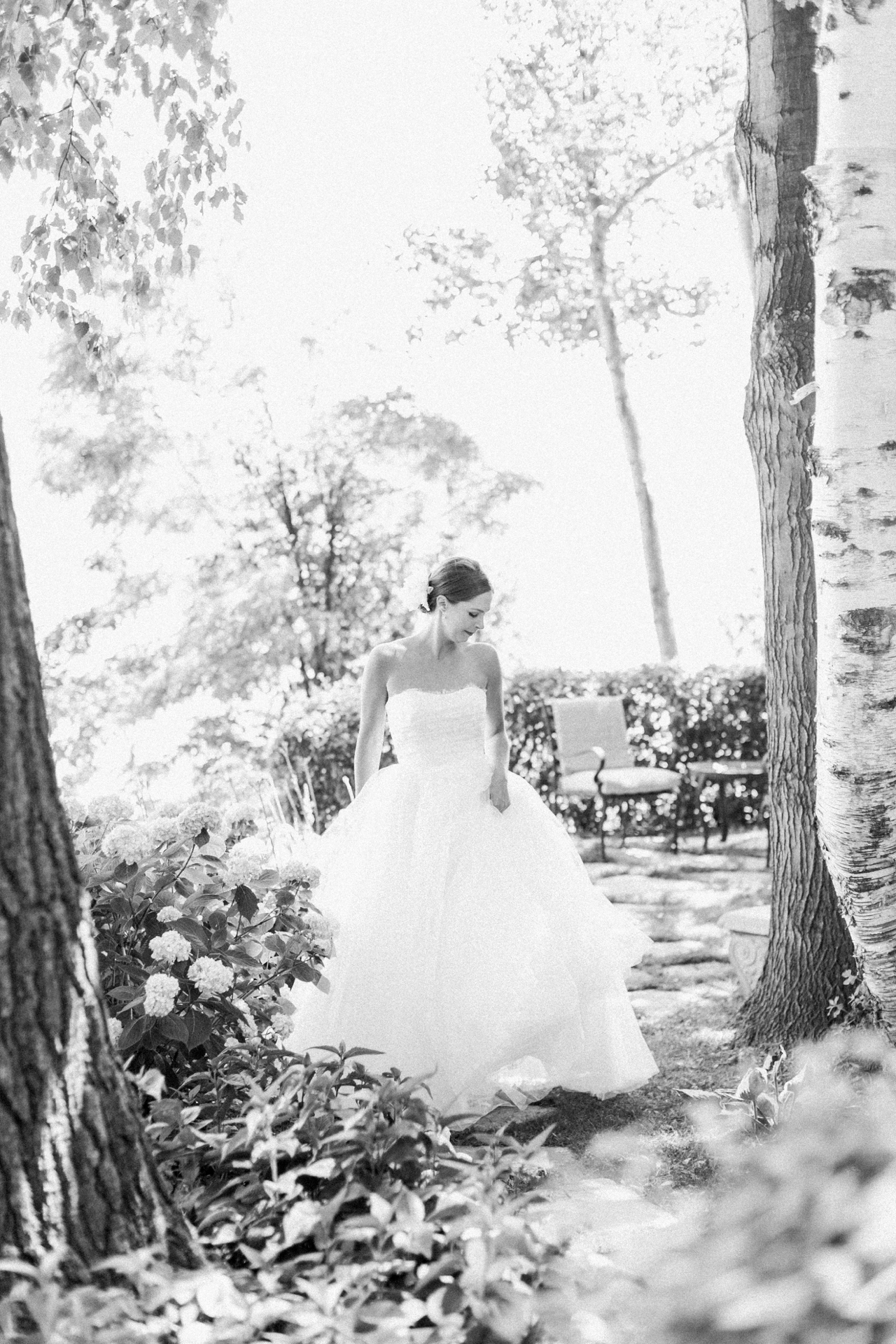 Beautiful bride | Monique Lhuillier | Leland Michigan Wedding Photography | The Weber Photographers | Associate Photographer Chelsey Granger