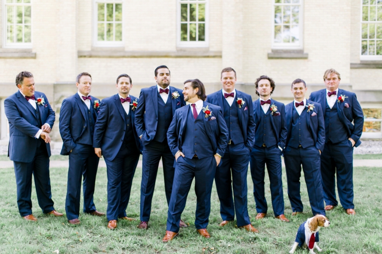 Navy suits, Groomsmen | Traverse City Michigan Wedding Photographer | The Weber Photographers | Cory Weber
