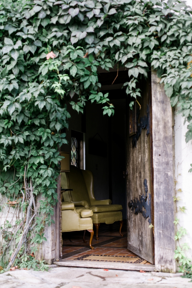 This is a photo of two chairs inside an old cottage in Northern Michigan.