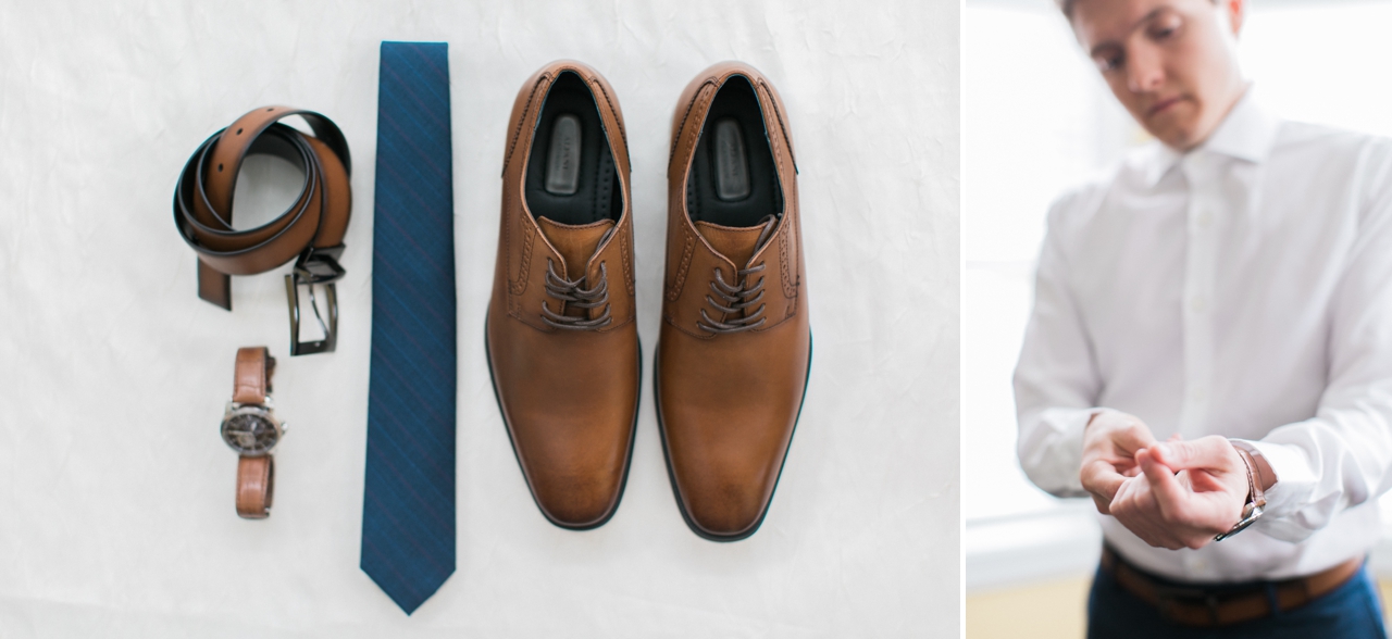 Groom Details | Petoskey Michigan Wedding Photographer | Bay Harbor Yacht Club Wedding | The Weber Photographers | Associate Photographer Megan Newman