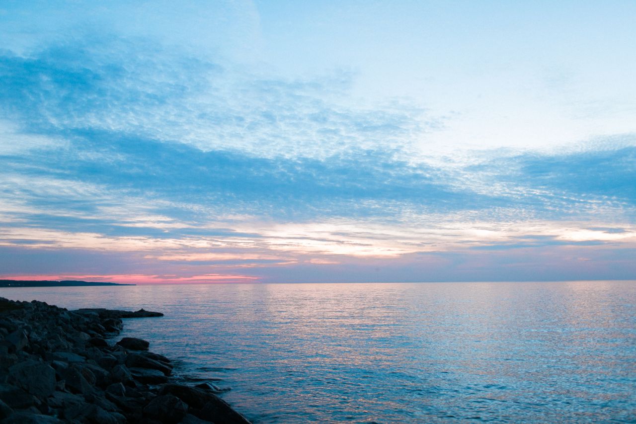 Sunset Little Traverse Bay | Inn at Bay Harbor Wedding Photography