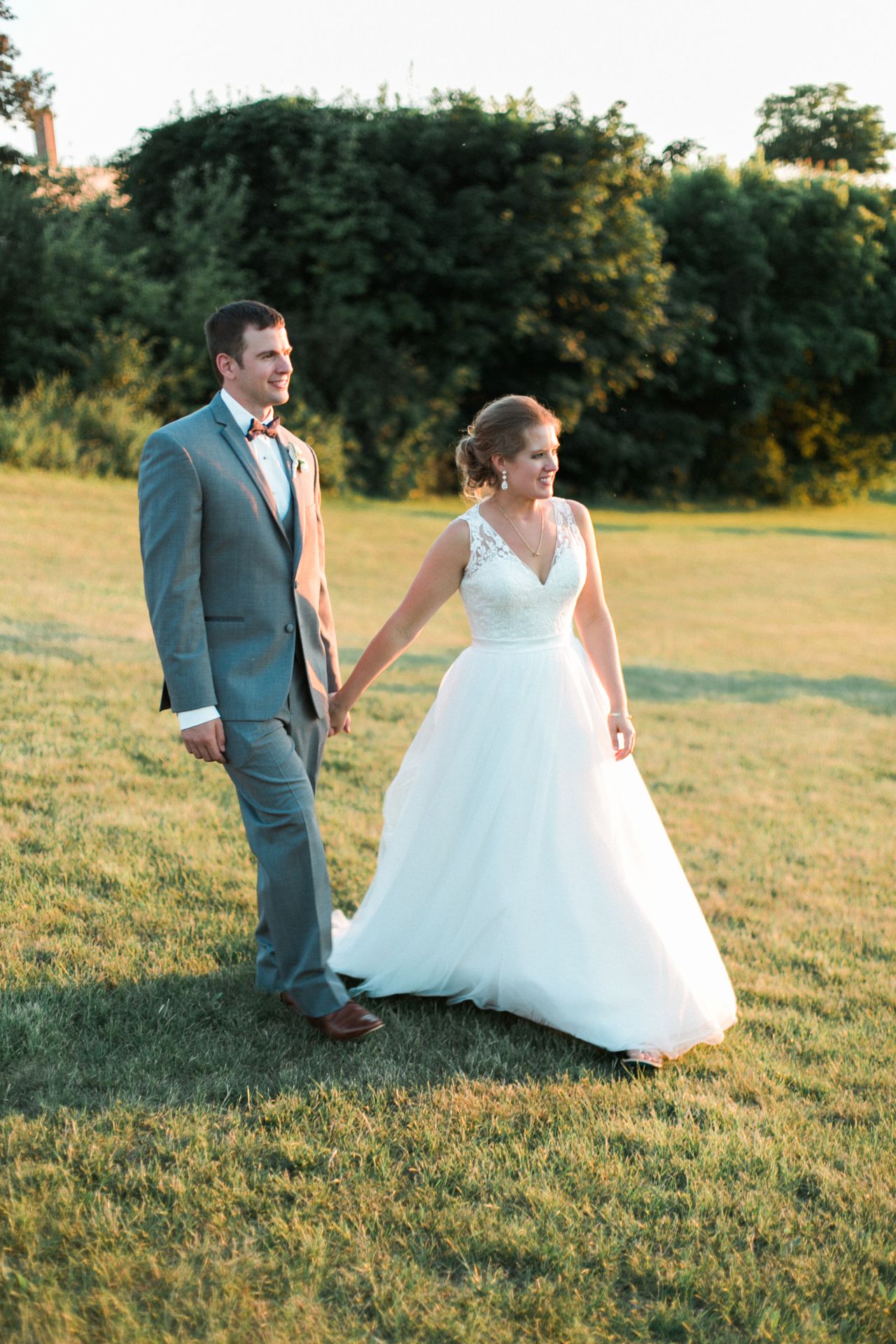 Sunset bride & groom portraits | Perry Hotel | The Weber Photographers
