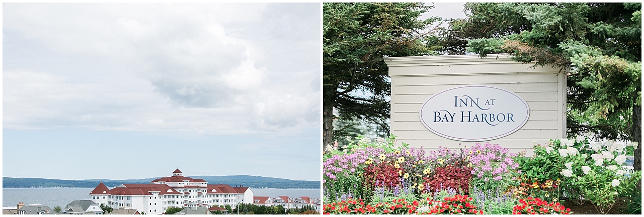 This is a photo of the Inn at Bay Harbor in Bay Harbor, Michigan on a cloudy day