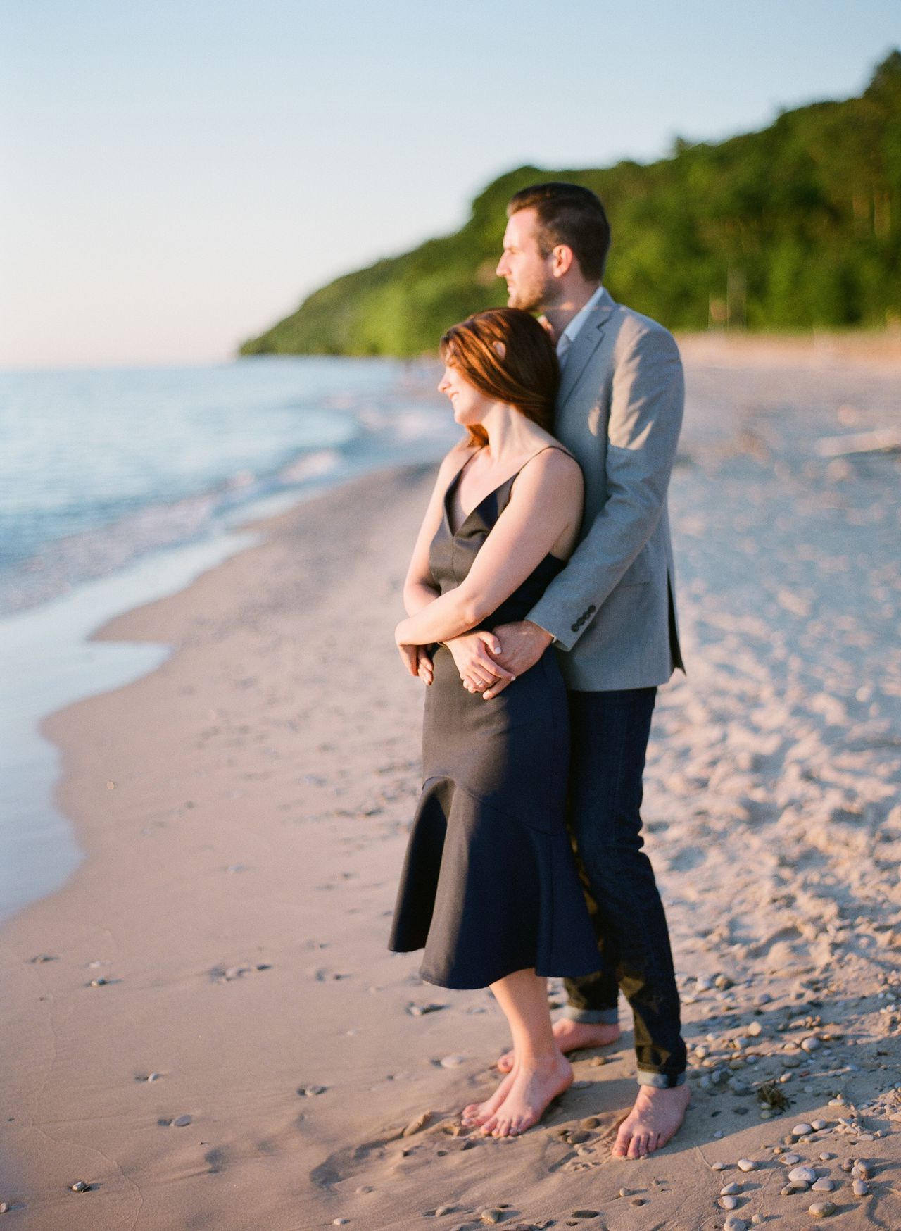 Lake Michigan Engagement | The Weber Photographers