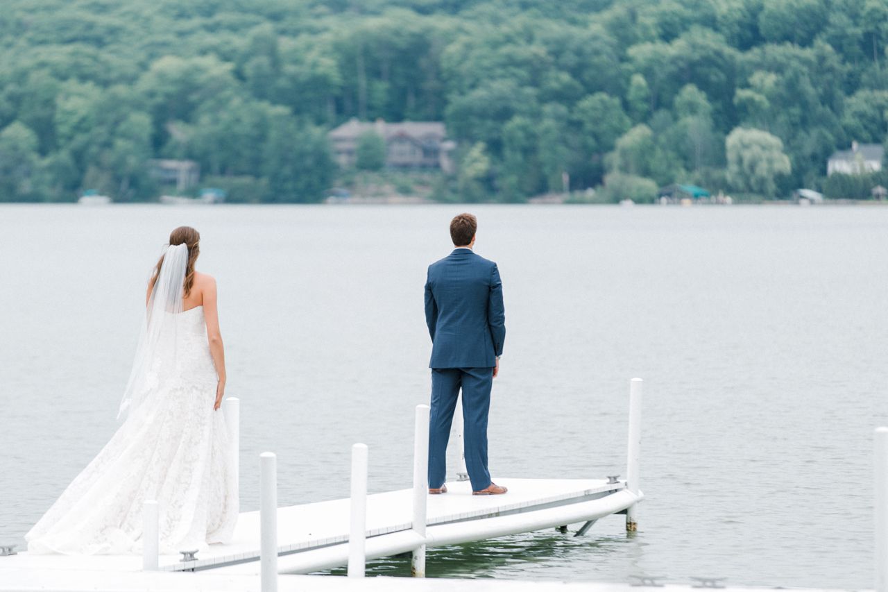 Walloon Lake Country Club First Look | The Weber Photographers