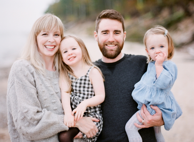 Lake Michigan Family Portrait | The Weber Photographers
