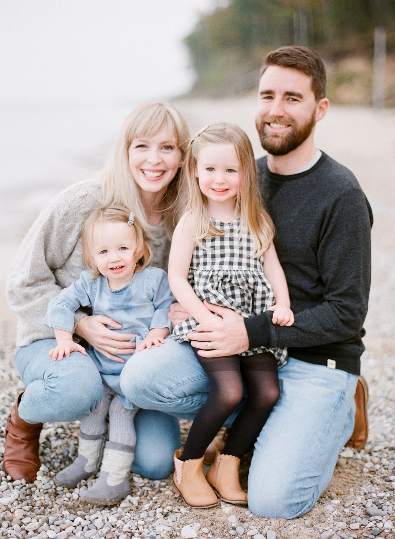 Lake Michigan Family Portrait | The Weber Photographers