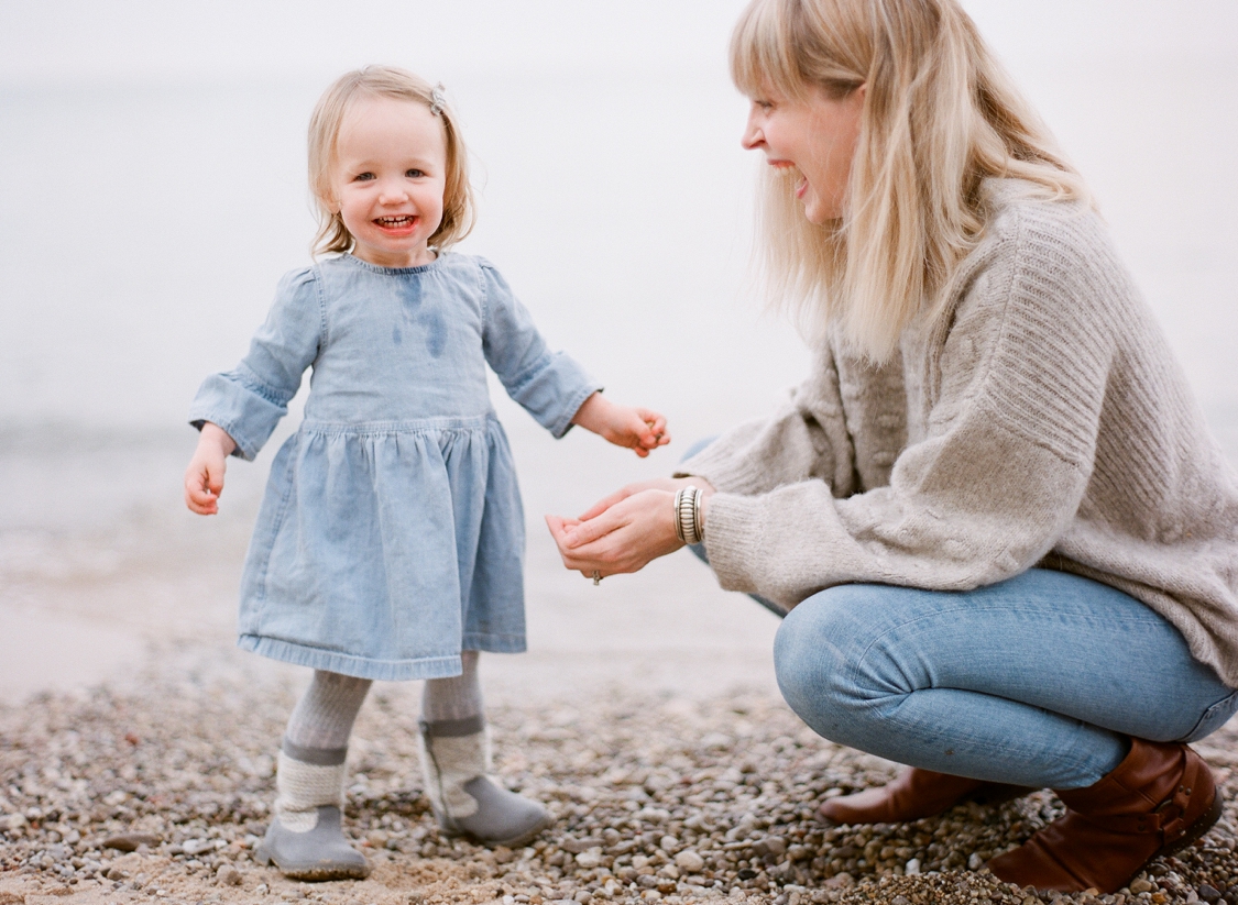 Lake Michigan Family Portrait | The Weber Photographers
