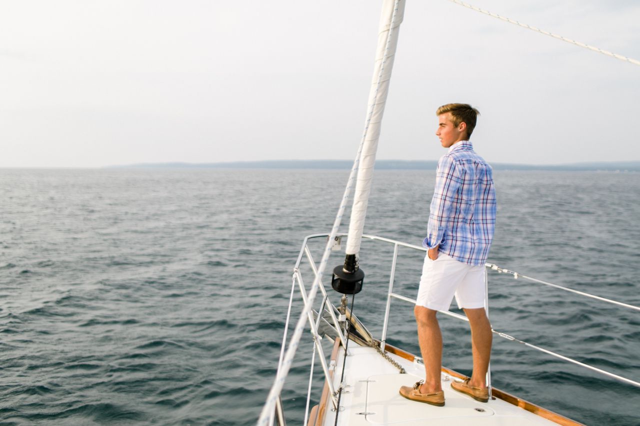Sailing Senior Portrait | The Weber Photographers