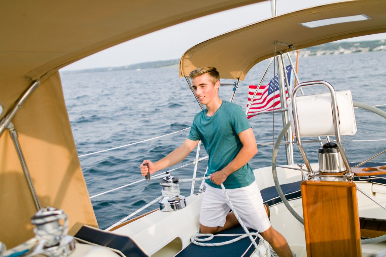 Sailing Senior Portrait | The Weber Photographers