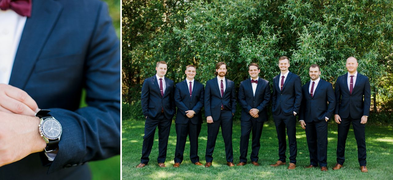 Deer Lake Groomsmen Portrait | The Weber Photographers