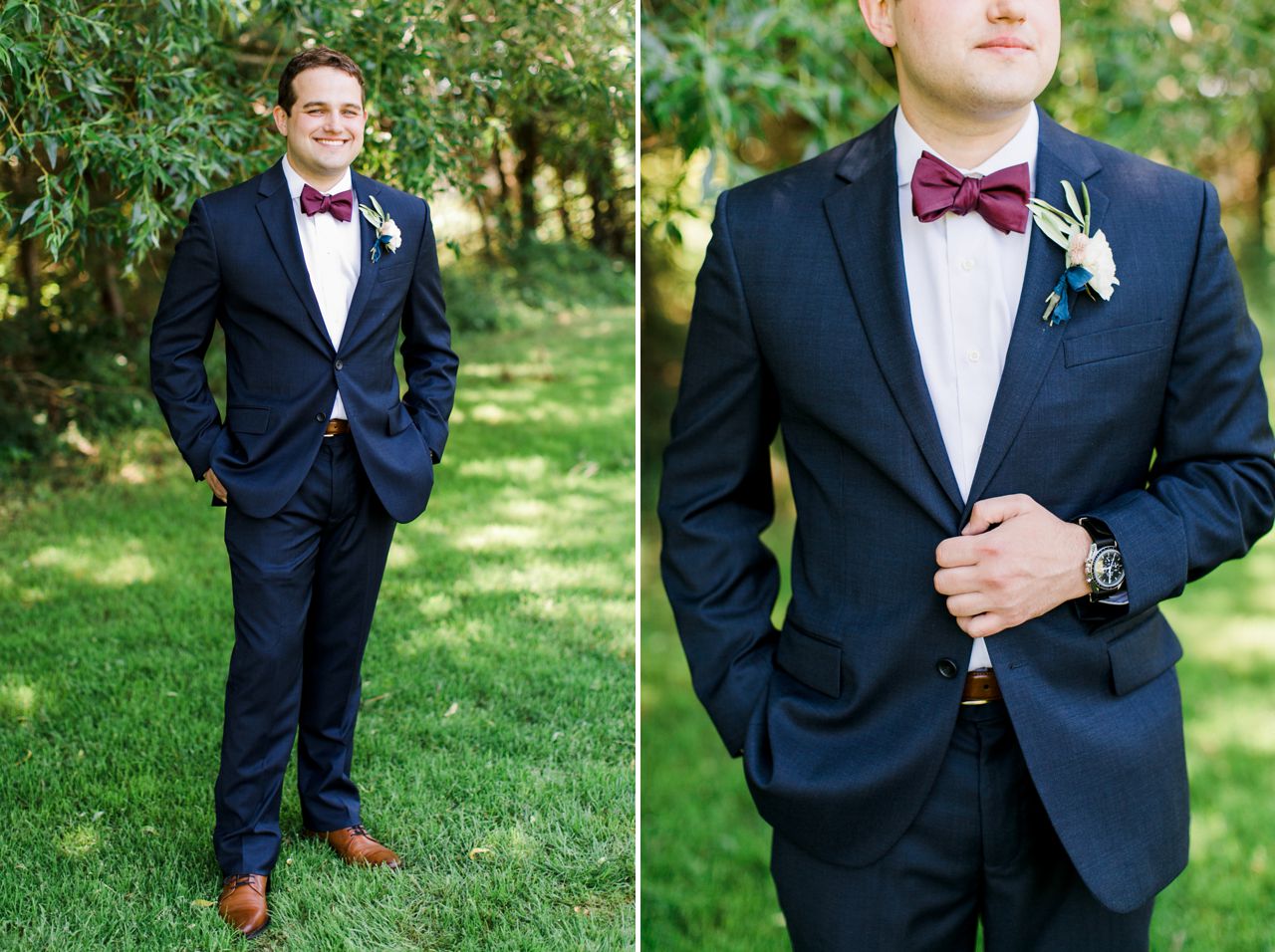 Deer Lake Groom Wedding Portraits | The Weber Photographers