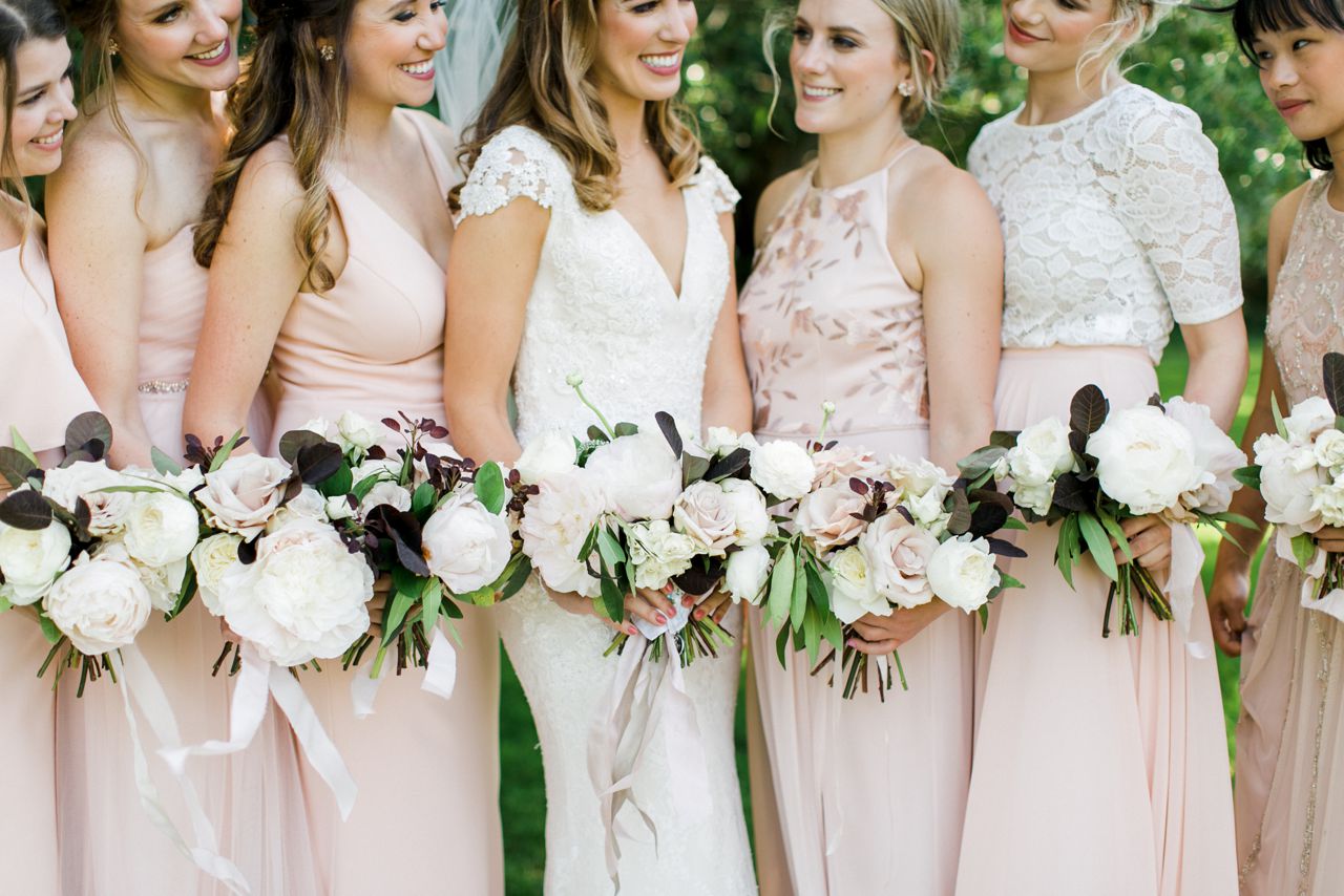 Deer Lake Bridesmaids Wedding Portraits | The Weber Photographers