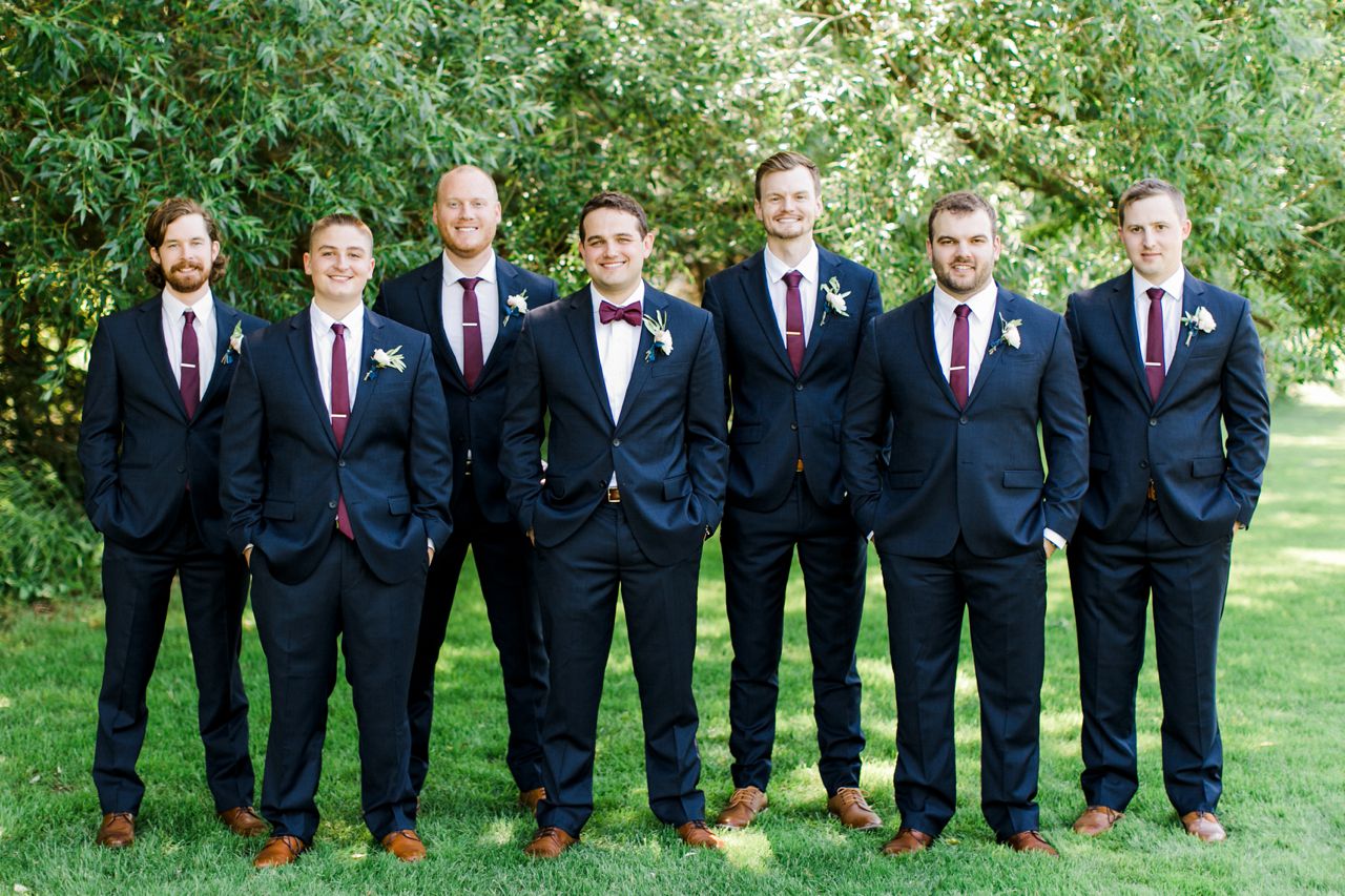 Deer Lake Groomsmen Wedding Portraits | The Weber Photographers
