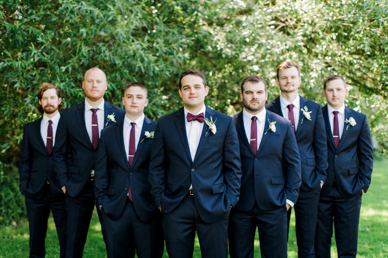 Boyne Mountain Groomsmen Wedding Portraits | The Weber Photographers