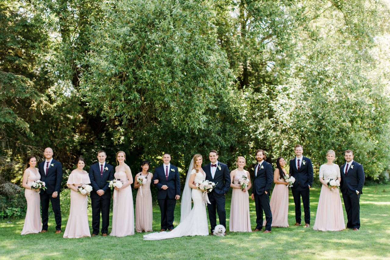 Deer Lake Wedding Party Portraits | The Weber Photographers