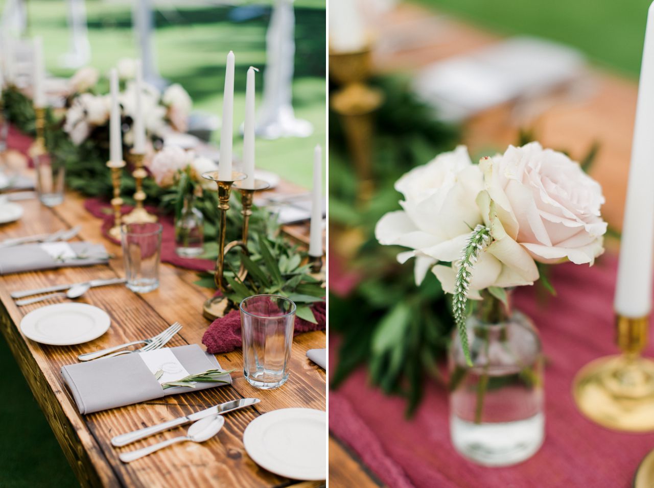 Deer Lake Wedding Reception Details | The Weber Photographers