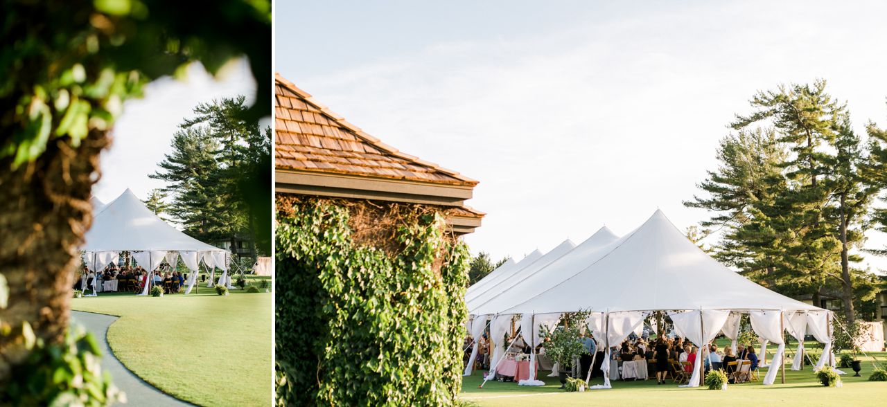 Deer Lake Wedding Reception Tent | The Weber Photographers