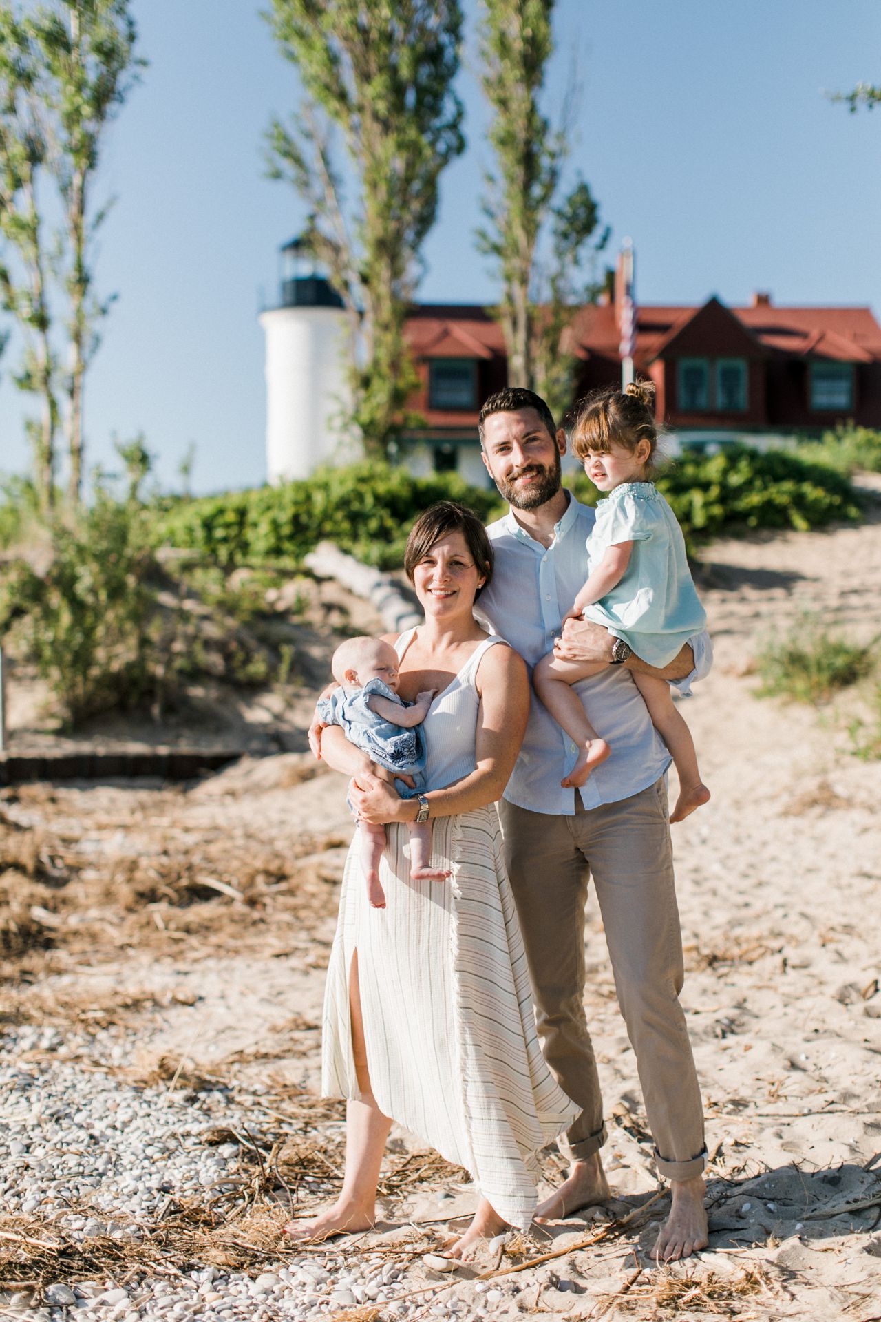 Pointe Betsie Family Portrait | The Weber Photographers