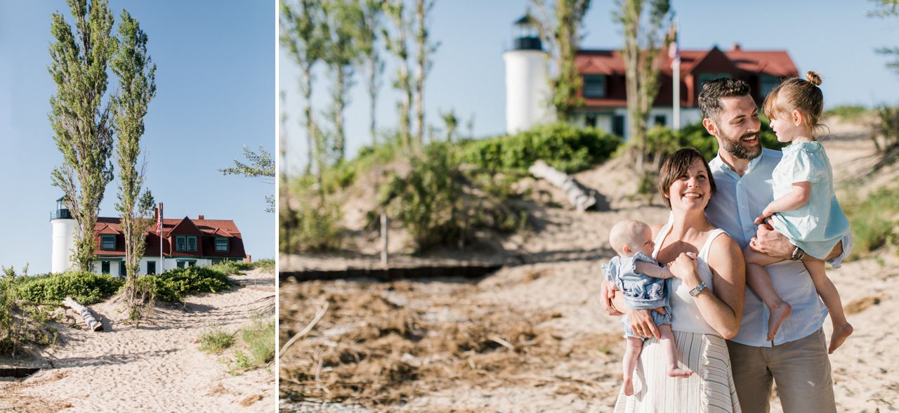 Lake Michigan Family Portrait | The Weber Photographers