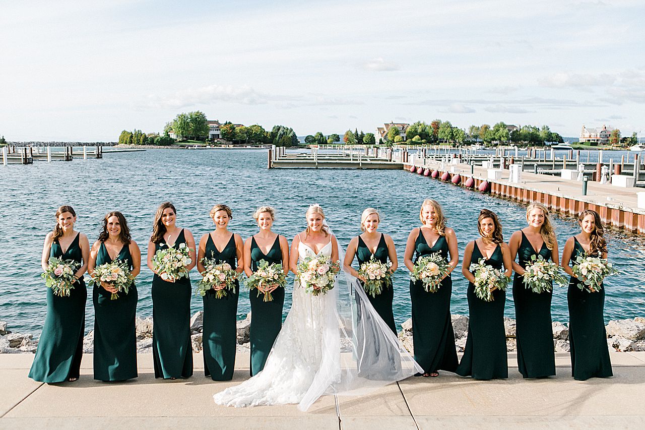 Bridal Party Portraits in Petoskey, Michigan