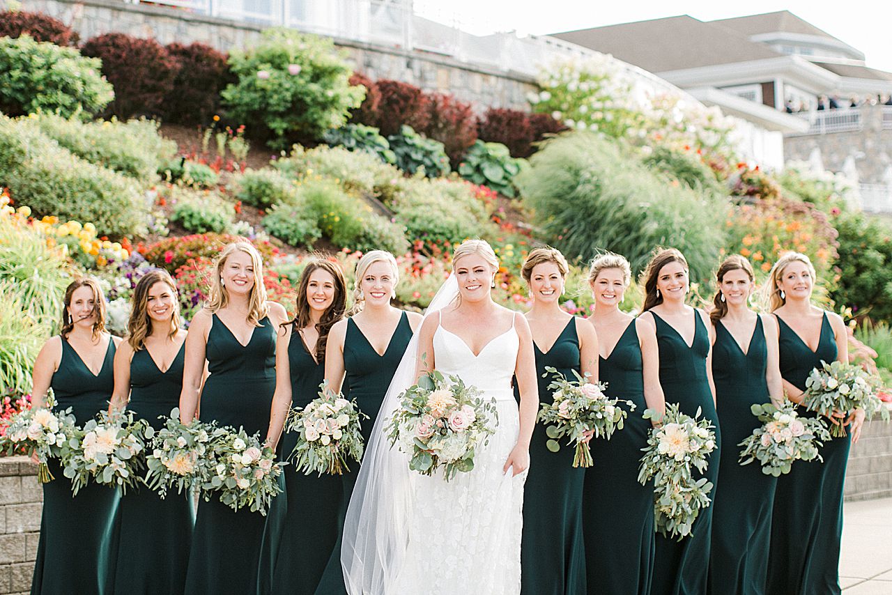 Bridal party portraits in Petoskey, Michigan
