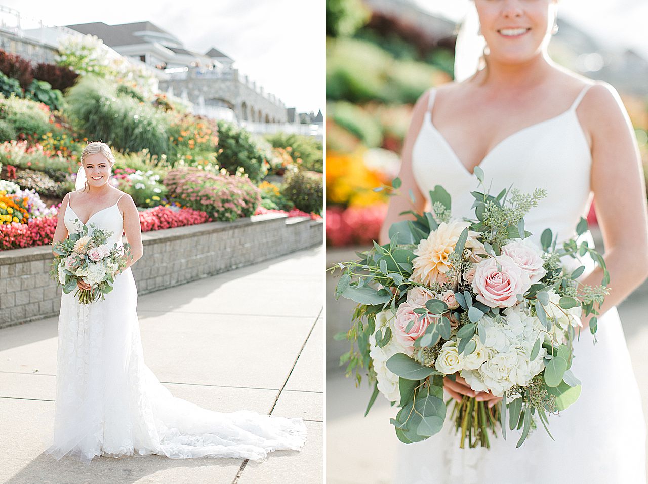 Outdoor Bridal portraits in Bay Harbor
