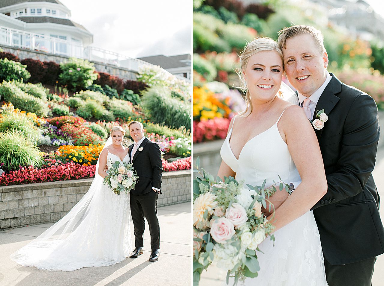 Wedding portraits with the newly married couple