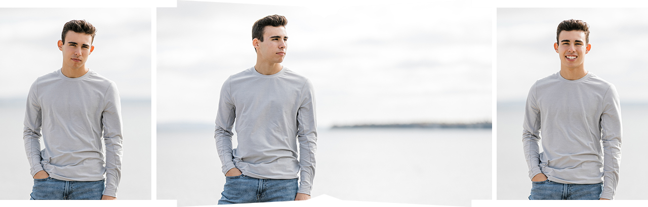 Senior portraits near Round Lake in Charlevoix, Michigan