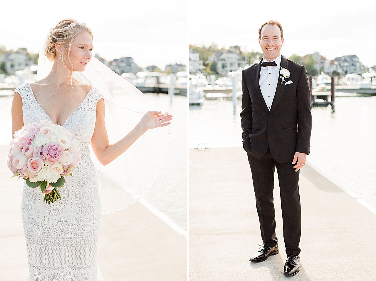 Northern Michigan Sunset Bride and Groom Portraits | The Weber Photographers