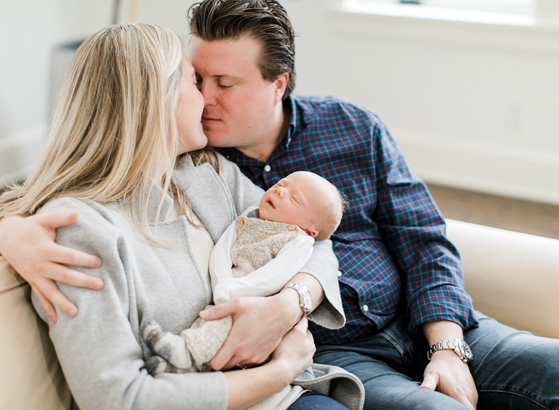 Traverse City Newborn Family Portrait | The Weber Photographers